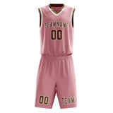 Custom Light Pink Khaki Basketball Set