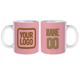 Custom Light Pink Light Khaki Mug