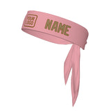 Custom Light Pink Light Khaki Headband