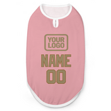 Custom Light Pink Light Khaki Pet Vest