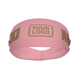 Custom Light Pink Light Khaki Sports headband