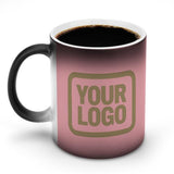 Custom Light Pink Light Khaki Magic Mug