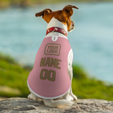 Custom Light Pink Light Khaki Pet Vest