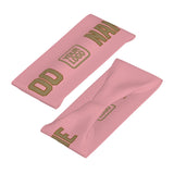 Custom Light Pink Light Khaki Sports headband