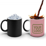 Custom Light Pink Light Khaki Magic Mug