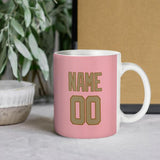 Custom Light Pink Light Khaki Mug