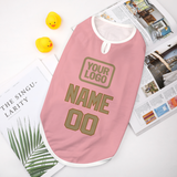 Custom Light Pink Light Khaki Pet Vest