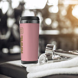 Custom Light Pink Light Khaki Stainless Steel Water Cup