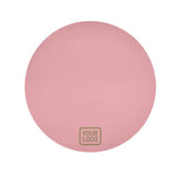 Custom Light Pink Light Khaki Round Table Cloth