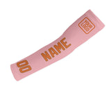 Custom Light Pink Orange Arm Sleeve