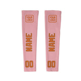 Custom Light Pink Orange Arm Sleeve