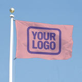 Custom Light Pink Light Purple Flag