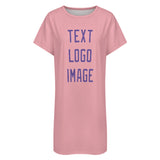 Custom Light Pink Light Purple Nachthemd