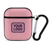 Custom Light Pink Purple AirPods Case