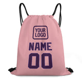 Custom Light Pink Purple Drawstring Bag