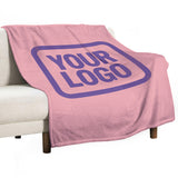 Custom Light Pink Light Purple Blanket