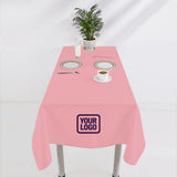 Custom Light Pink Light Purple Square Table Cloth