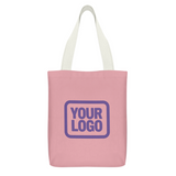 Custom Light Pink Purple Canvas Tote Bag