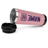 Custom Light Pink Purple Stainless Steel Water Cup