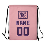 Custom Light Pink Purple Drawstring Bag