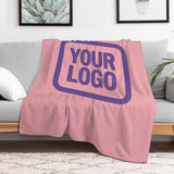 Custom Light Pink Light Purple Blanket