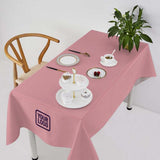 Custom Light Pink Light Purple Square Table Cloth