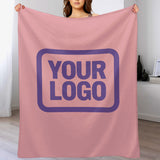 Custom Light Pink Light Purple Blanket