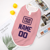 Custom Light Pink Purple Pet Vest