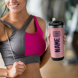 Custom Light Pink Purple Stainless Steel Water Cup