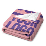 Custom Light Pink Light Purple Blanket