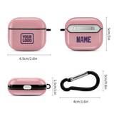 Custom Light Pink Purple AirPods Case (3rd Generation)