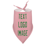 Custom Light Pink Emerald Green Pet Scarf