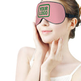 Custom Light Pink Emerald Green Sleep Mask