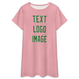 Custom Light Pink Emerald Green Nachthemd