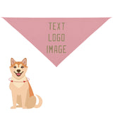 Custom Light Pink Light Khaki Pet Scarf