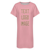 Custom Light Pink Light Khaki Nachthemd