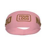 Custom Light Pink Khaki Sports headband