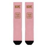Custom Light Pink Khaki Knee-High Sock