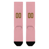 Custom Light Pink Khaki Knee-High Sock