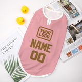 Custom Light Pink Khaki Pet Vest