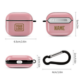 Custom Light Pink Khaki AirPods Case (3rd Generation)