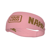 Custom Light Pink Khaki Sports headband