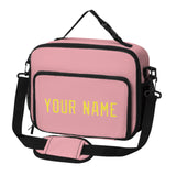 Custom Light Pink Light Yellow Lunch Bag