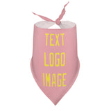 Custom Light Pink Light Yellow Pet Scarf