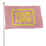 Custom Light Pink Light Yellow Flag