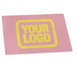 Custom Light Pink Light Yellow Flag