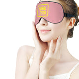 Custom Light Pink Light Yellow Sleep Mask