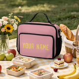 Custom Light Pink Light Yellow Lunch Bag