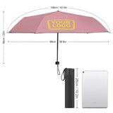 Custom Light Pink Light Yellow Automatic Umbrella