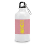 Custom Light Pink Light Yellow Sports Bottle
